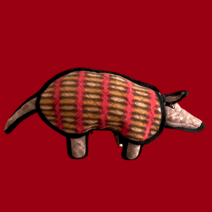TUFFY - World's Tuffest Soft Dog Toy - Desert Armadillo