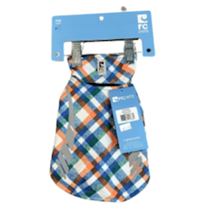 checkmate rc apparel dog coat with checker pattern